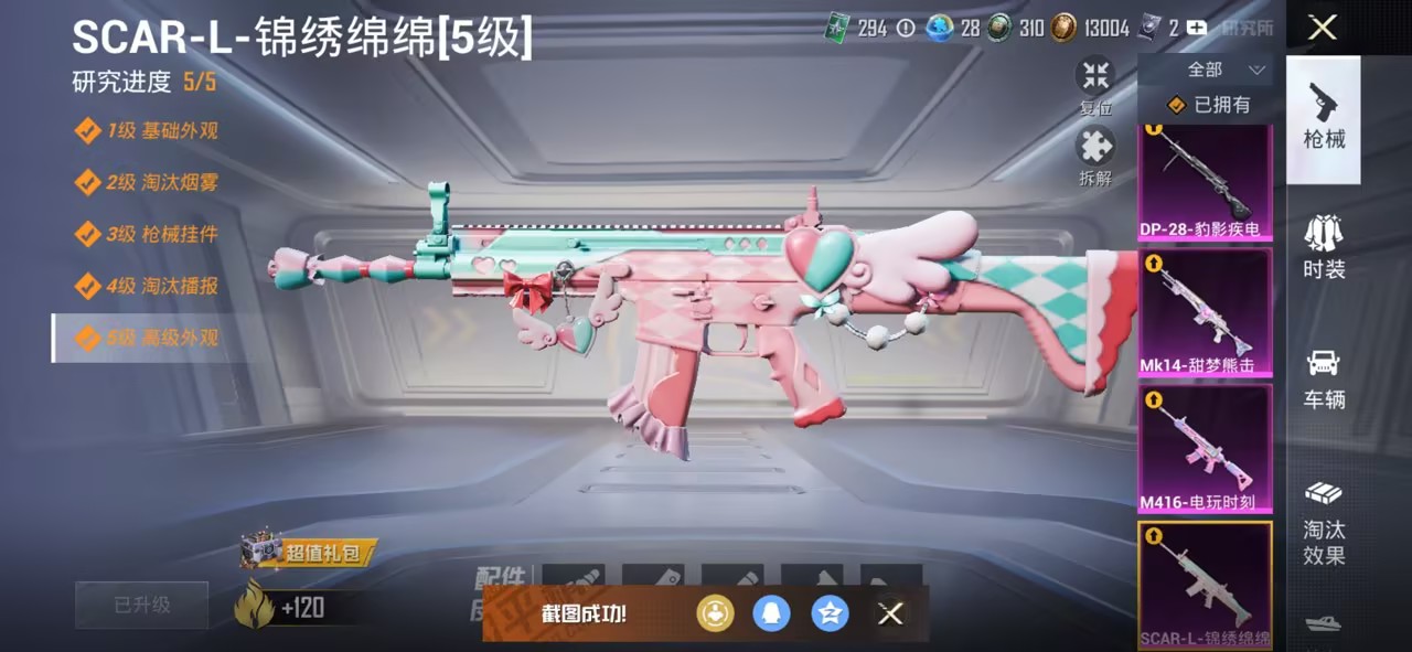 和平精英账号苹果QQ0载具-70套装-111枪皮-【星穹咏叹调小丑鱼4特效枪2粉装 秒换绑不用等】 苹果Q区-29988