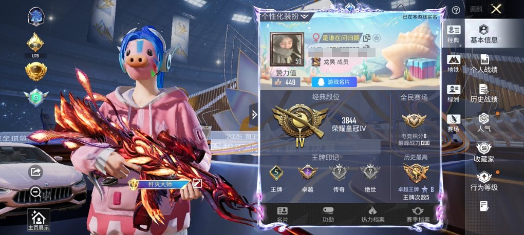 HPCMW3441921和平精英账号详情图2