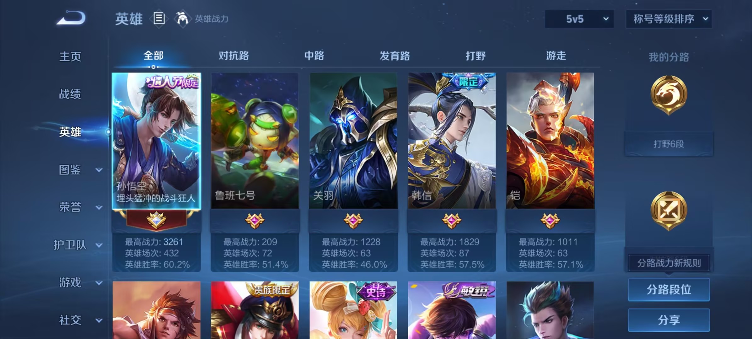 WZCMW3452486王者荣耀账号详情图3