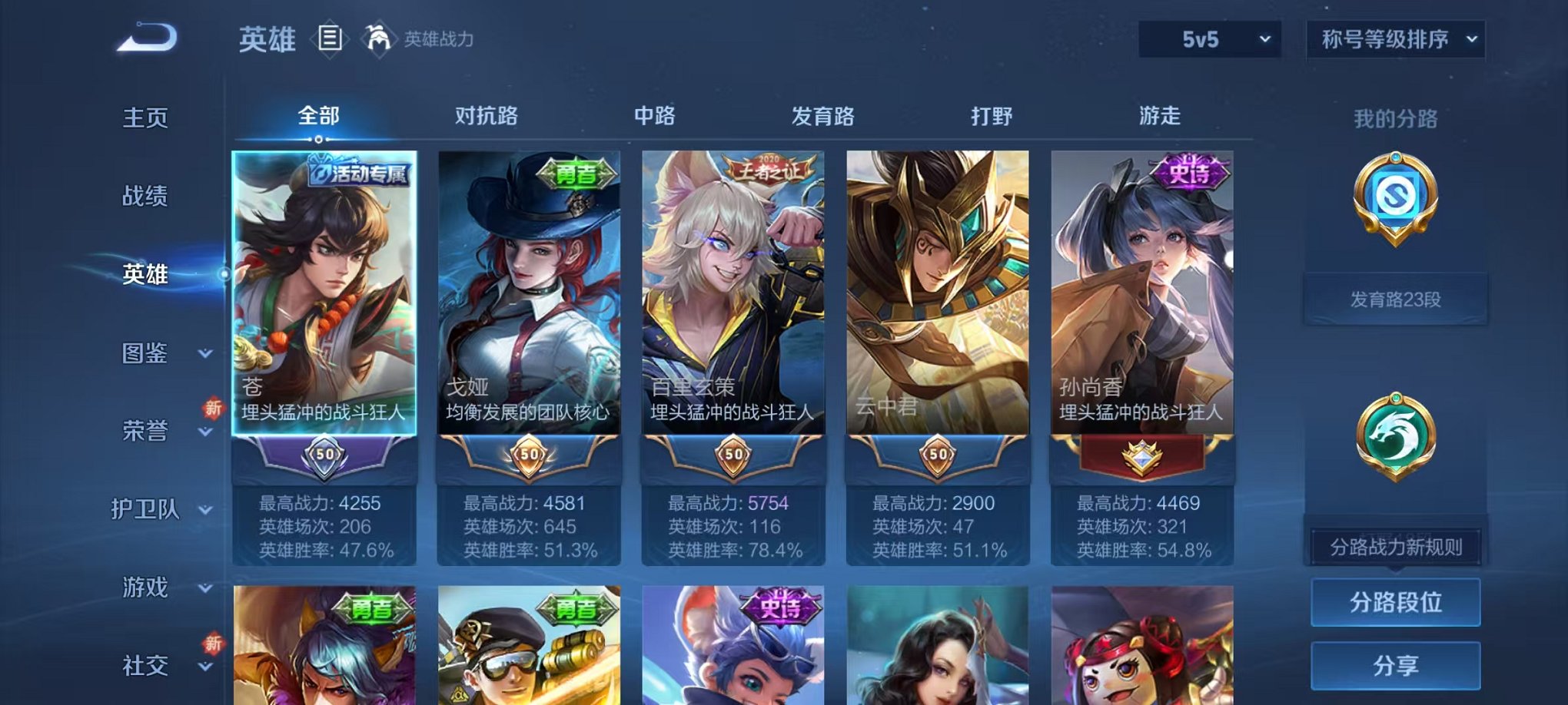 WZCMW3452479王者荣耀账号详情图3