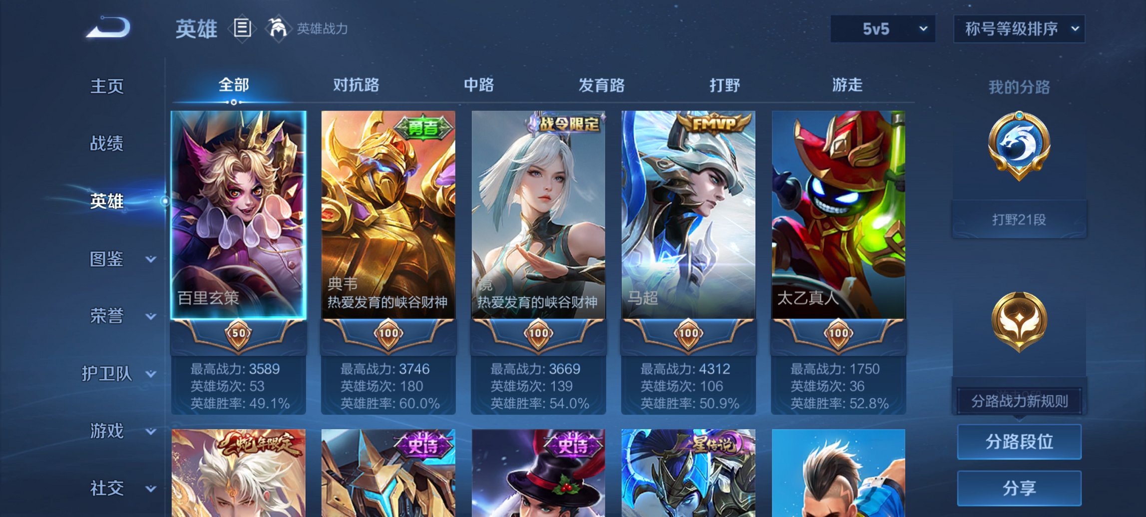 WZCMW3456595王者荣耀账号详情图5