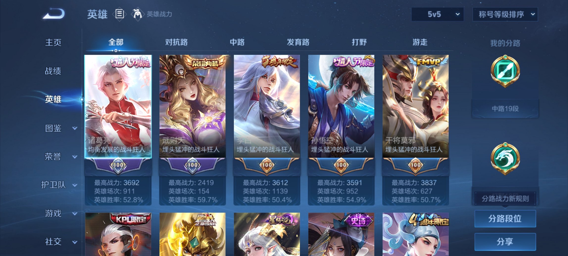 WZCMW3460101王者荣耀账号详情图4