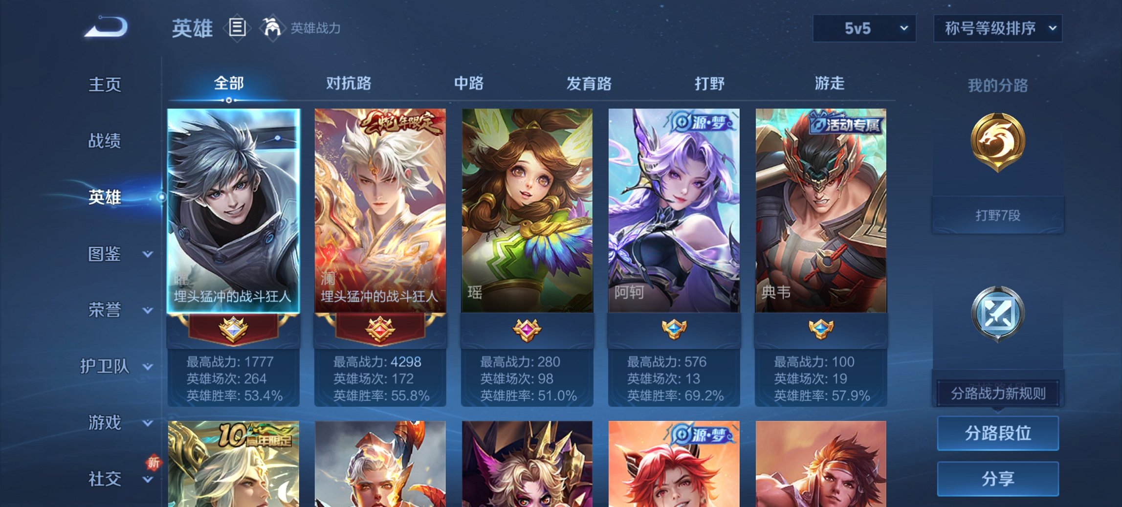 WZCMW3460059王者荣耀账号详情图5