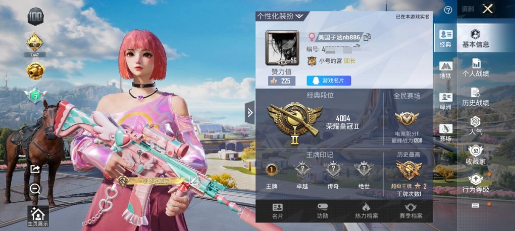 HPCMW3447267和平精英账号详情图3