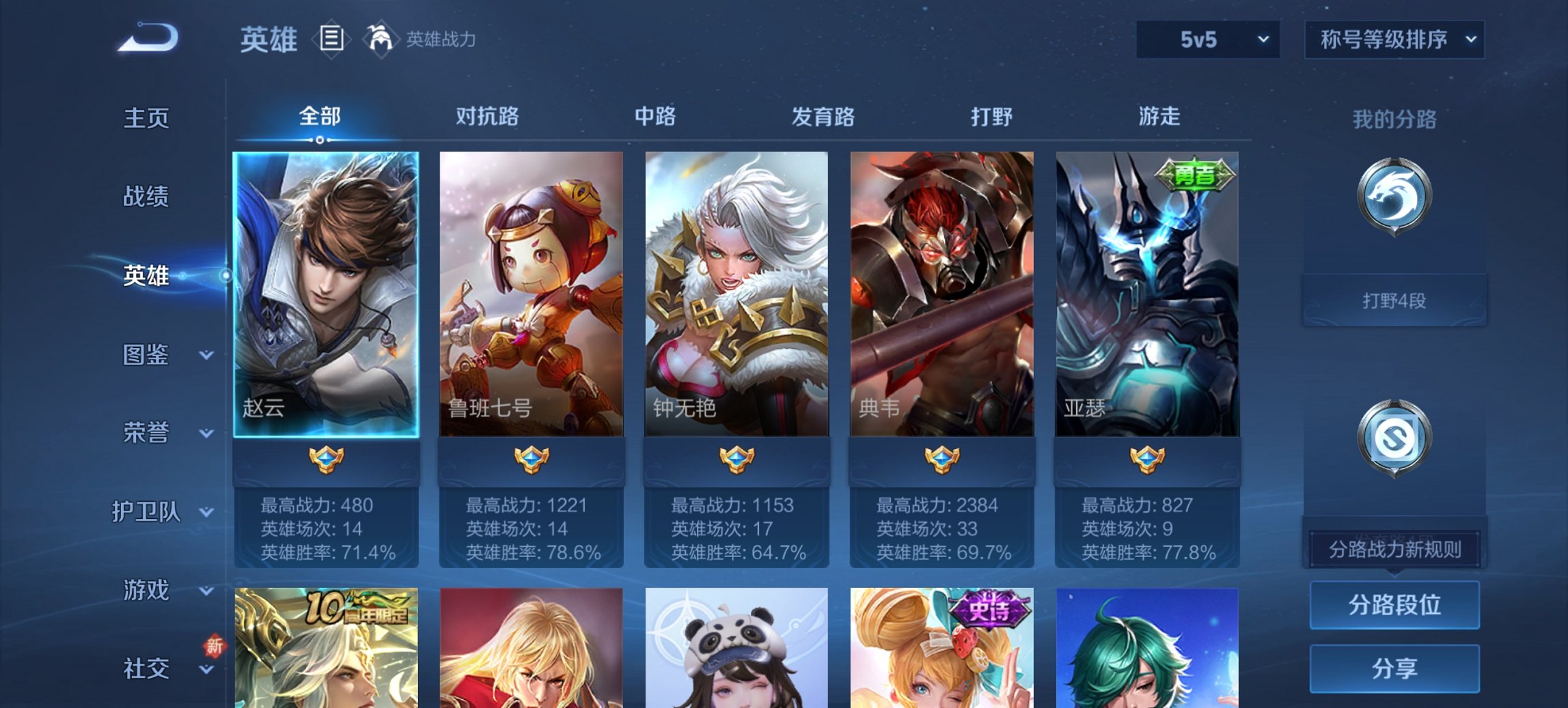 WZCMW47605王者荣耀账号详情图2 WZCMW47605王者荣耀账号详情图2