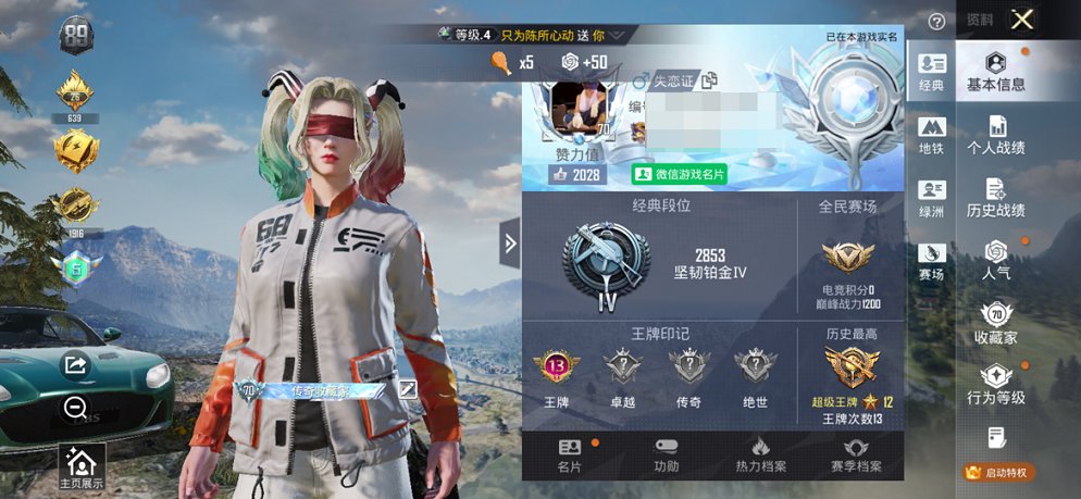 HPCMW419002和平精英账号详情图3