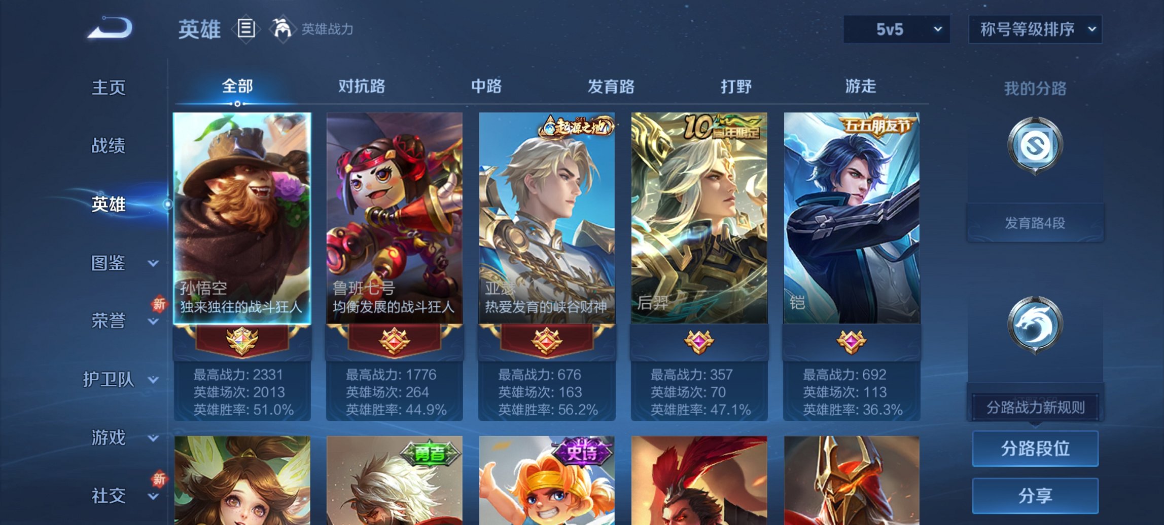 WZCMW4106006王者荣耀账号详情图7 WZCMW4106006王者荣耀账号详情图7