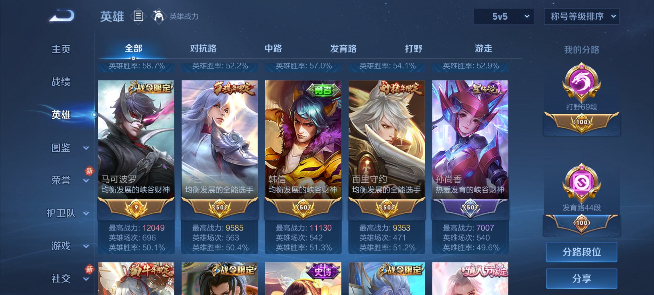 WZCMW435487王者荣耀账号详情图5