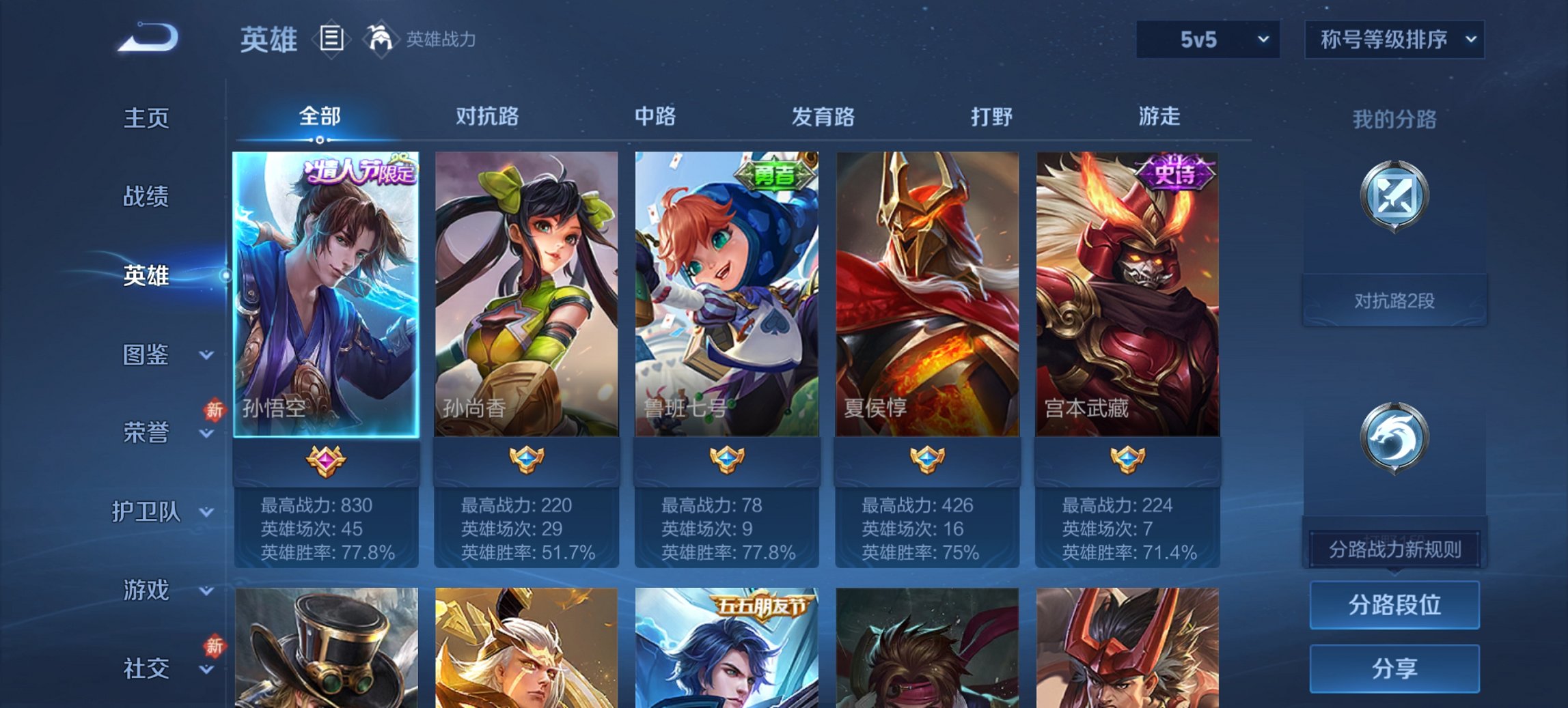 WZCMW474572王者荣耀账号详情图2 WZCMW474572王者荣耀账号详情图2