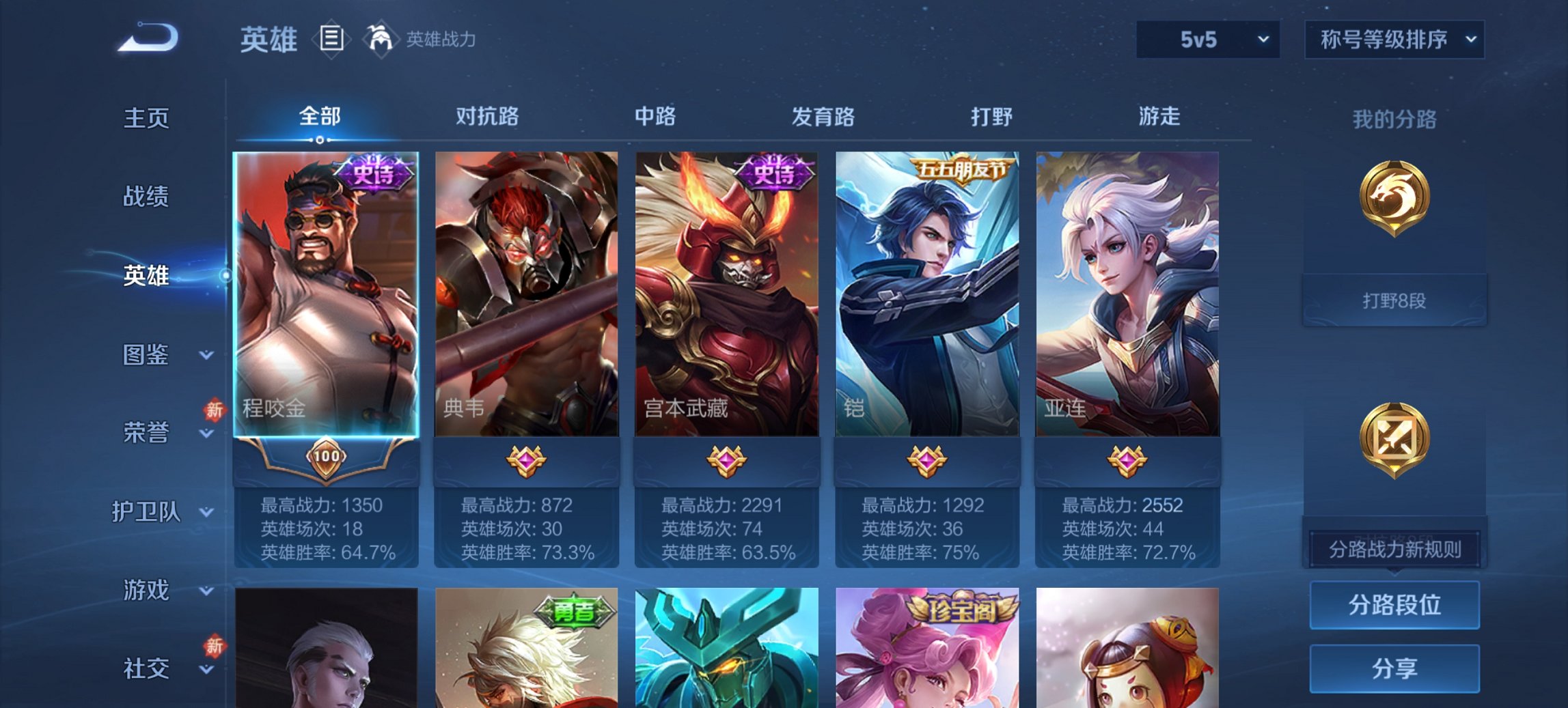 WZCMW491575王者荣耀账号详情图2