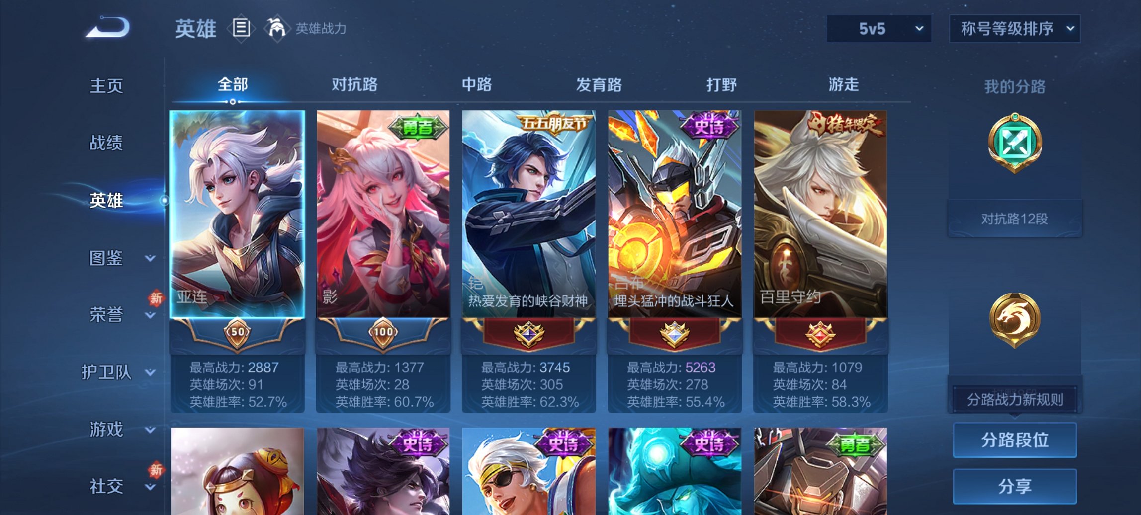 WZCMW4101202王者荣耀账号详情图5 WZCMW4101202王者荣耀账号详情图5