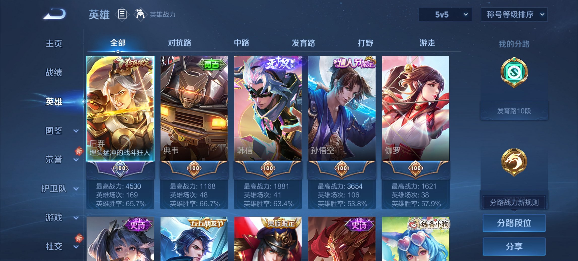 WZCMW4106996王者荣耀账号详情图2