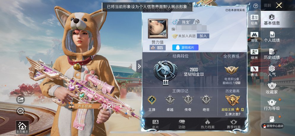 HPCMW460501和平精英账号详情图2