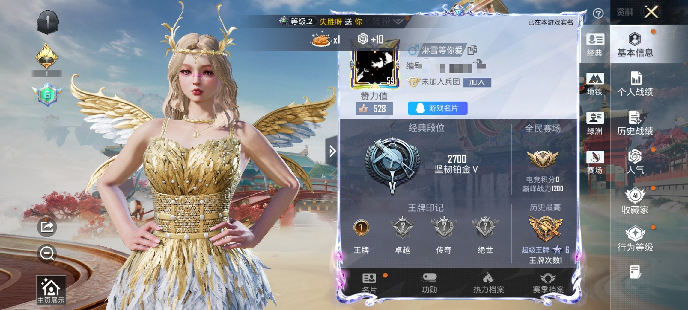 HPCMW465444和平精英账号详情图2