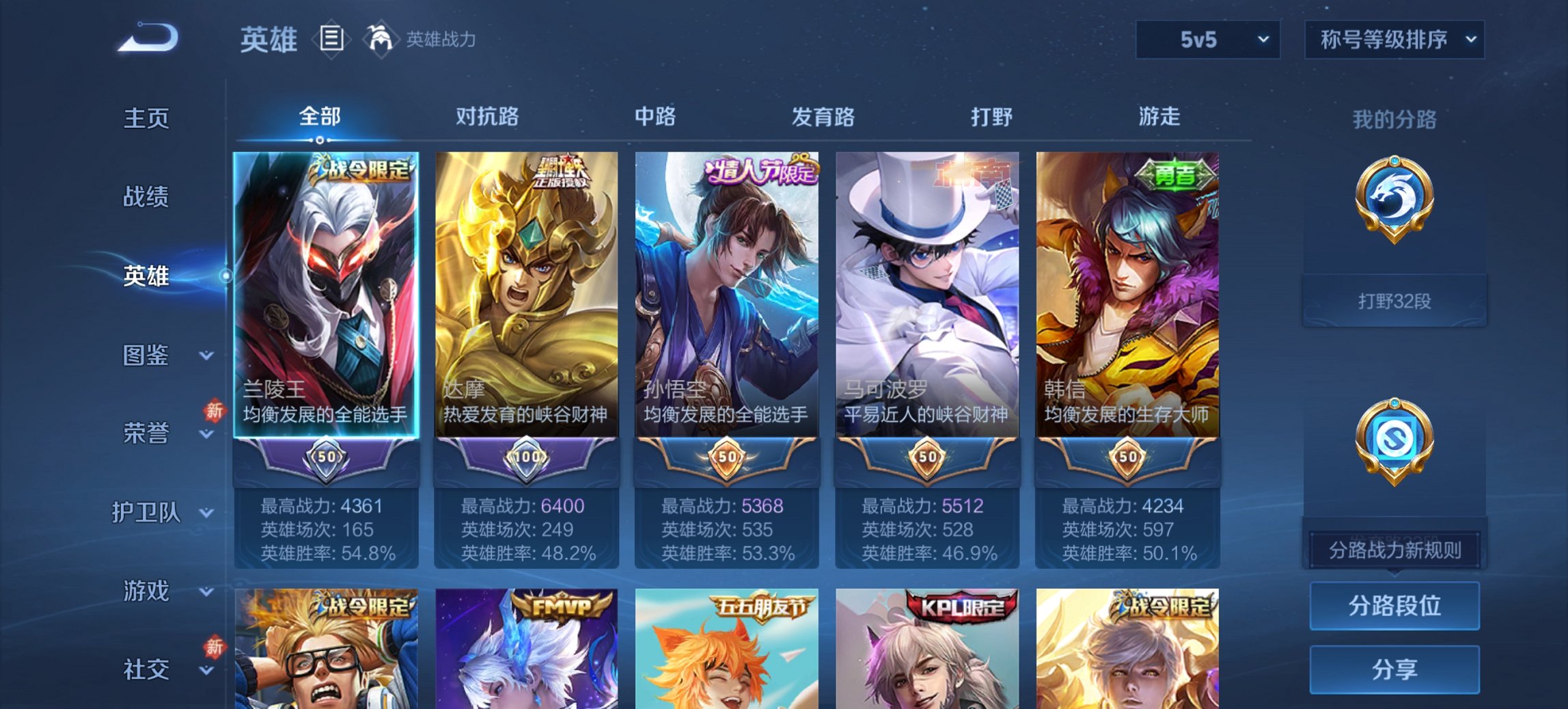 WZCMW4123566王者荣耀账号详情图4