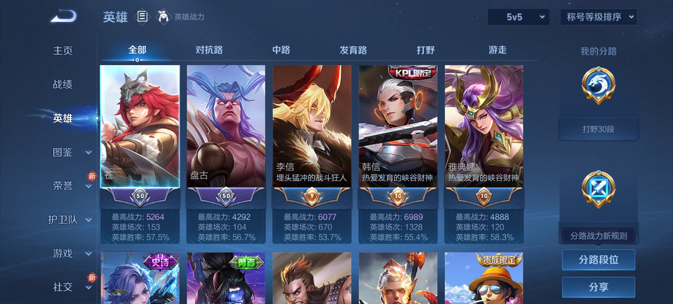 WZCMW4130846王者荣耀账号详情图6