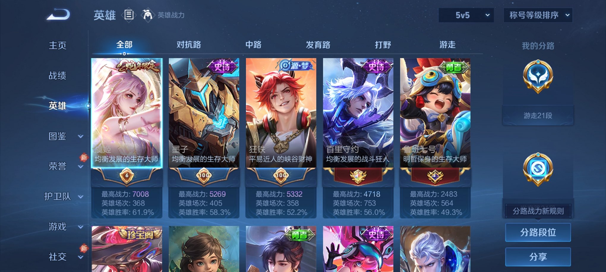 WZCMW4183985王者荣耀账号详情图5