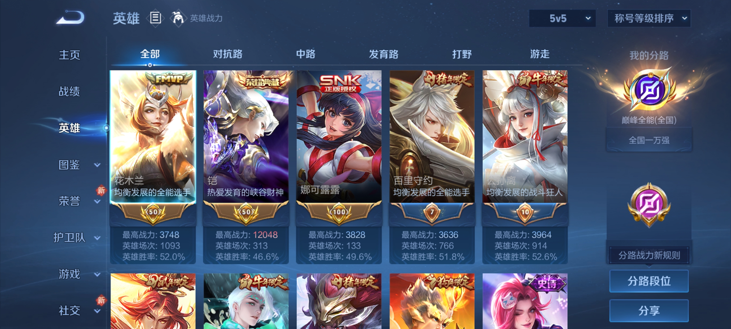 WZCMW4269134王者荣耀账号详情图2