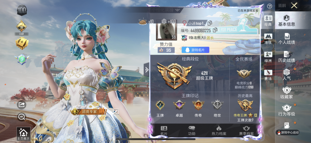 HPLX4149100和平精英账号详情图2