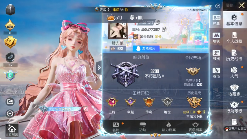 HPLX4154398和平精英账号详情图2