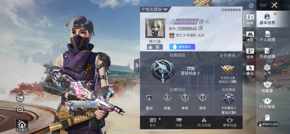 HPLX4154477和平精英账号详情图2