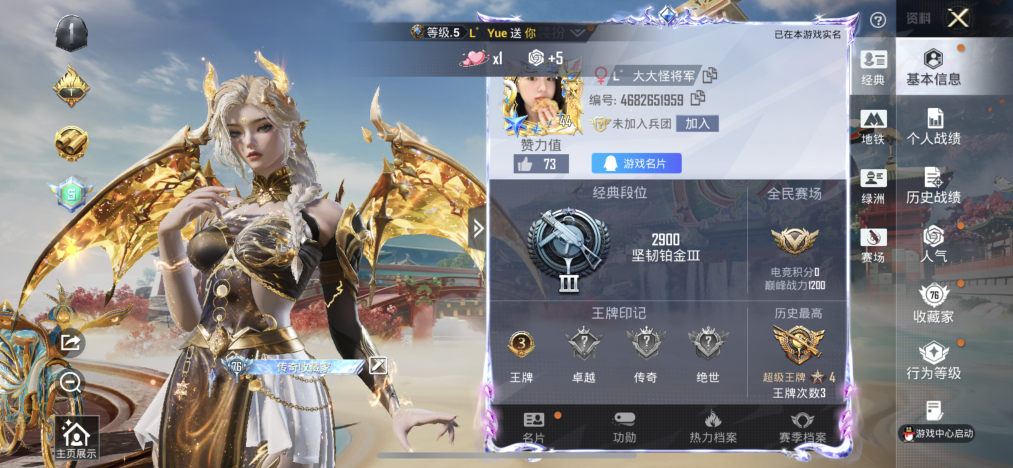 HPLX4155595和平精英账号详情图2