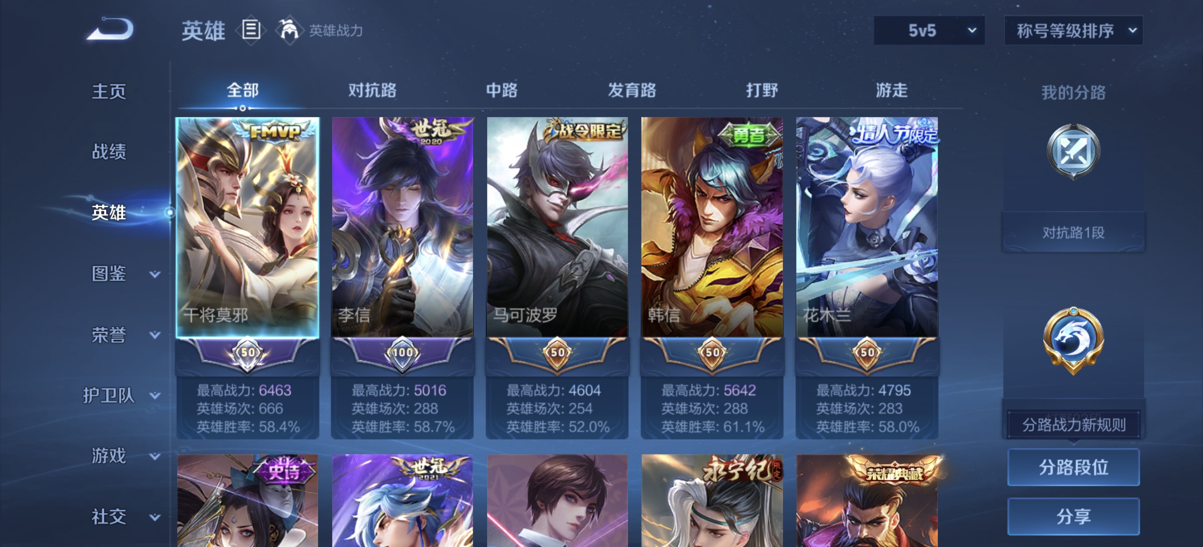 WZLX4281582王者荣耀账号详情图2