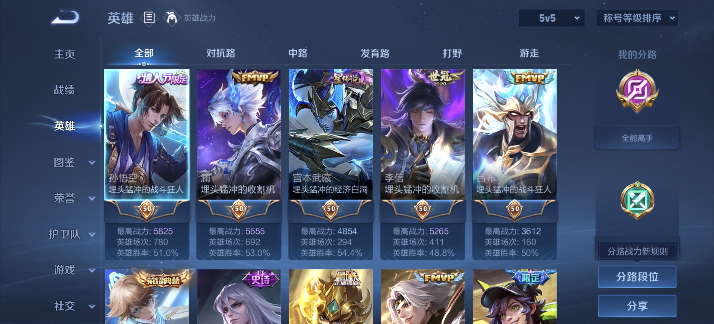 WZLX4281604王者荣耀账号详情图2 WZLX4281604王者荣耀账号详情图2