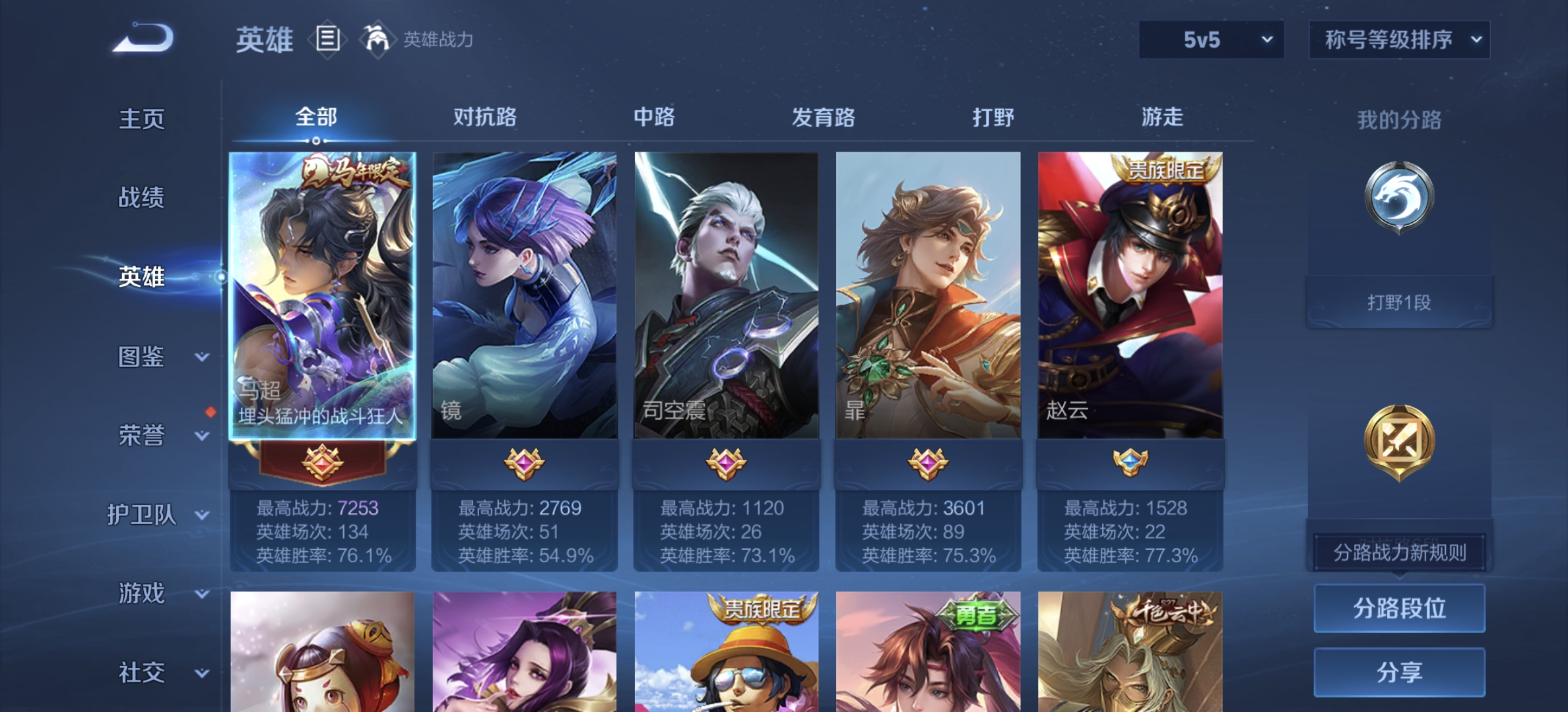 WZLX4282113王者荣耀账号详情图2 WZLX4282113王者荣耀账号详情图2