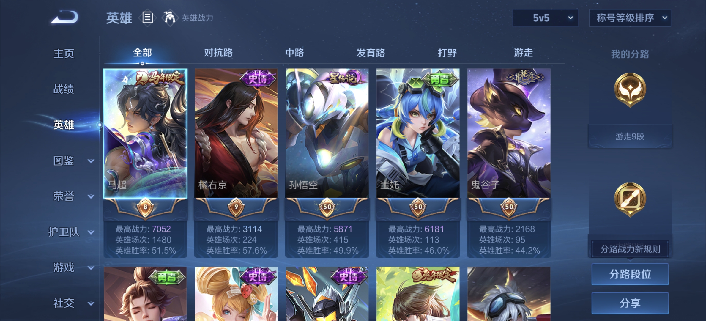 WZLX4282120王者荣耀账号详情图2