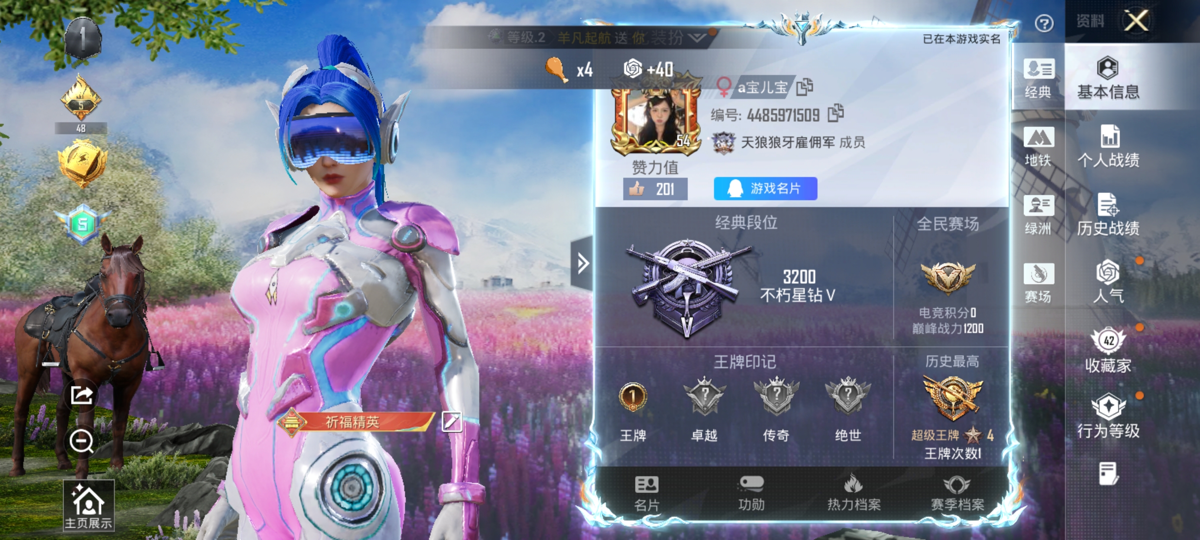 HPLX4163049和平精英账号详情图2