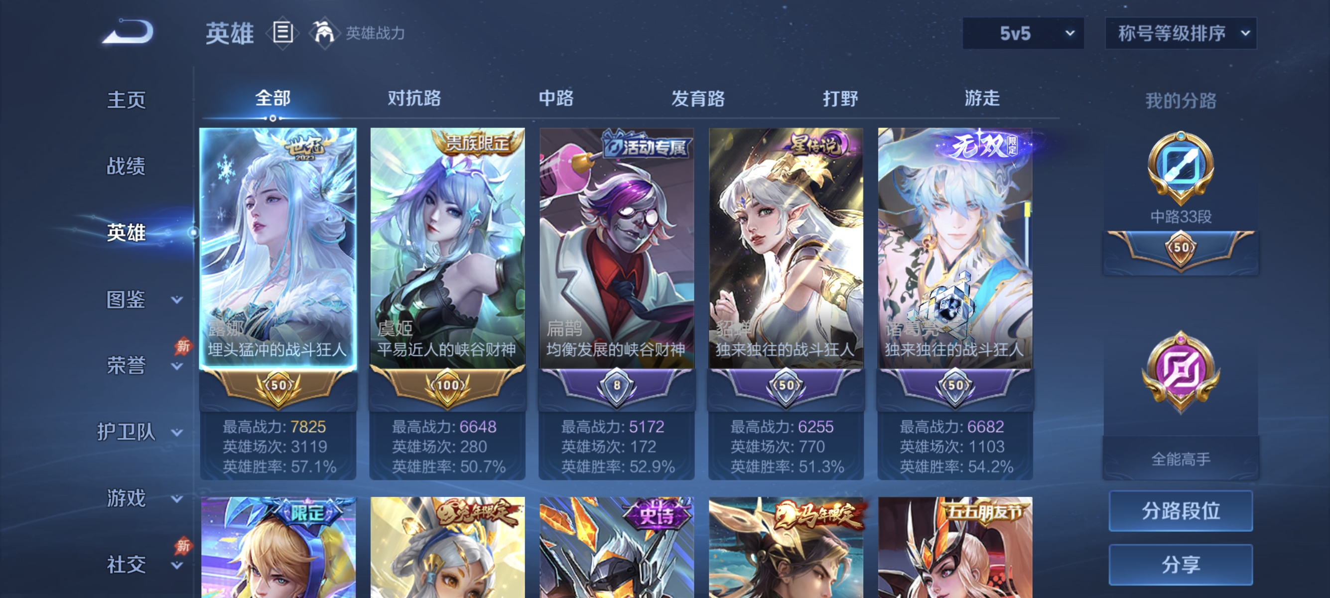 WZLX4287487王者荣耀账号详情图2