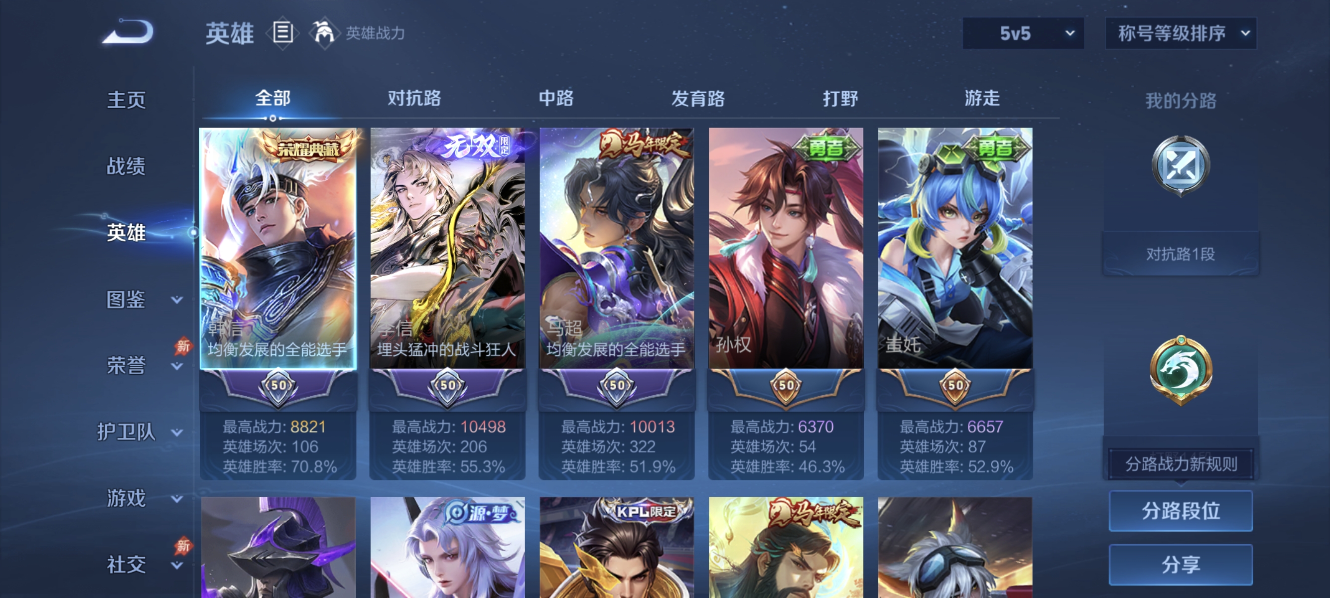 WZLX4287444王者荣耀账号详情图2