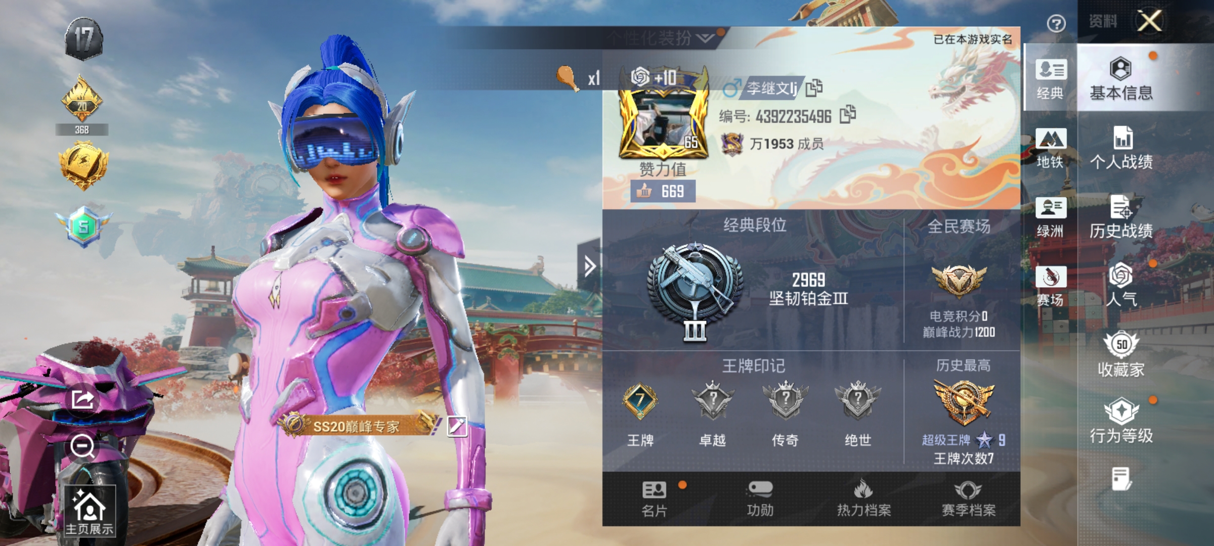 HPLX4162865和平精英账号详情图2