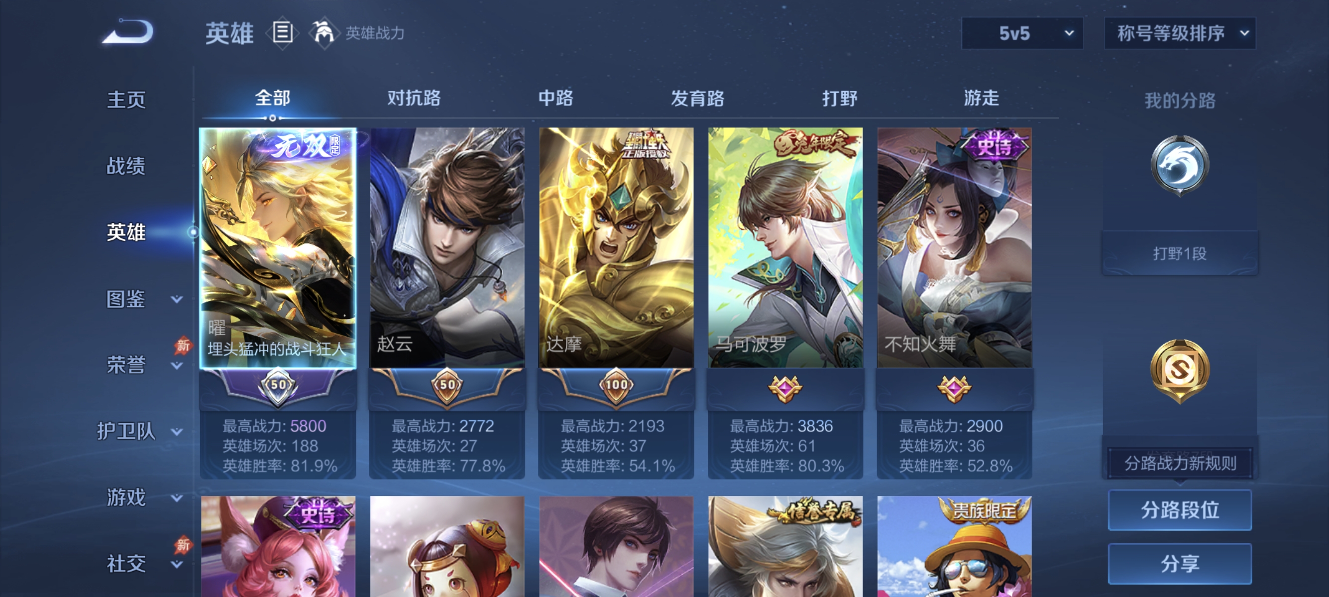 WZLX4289943王者荣耀账号详情图2