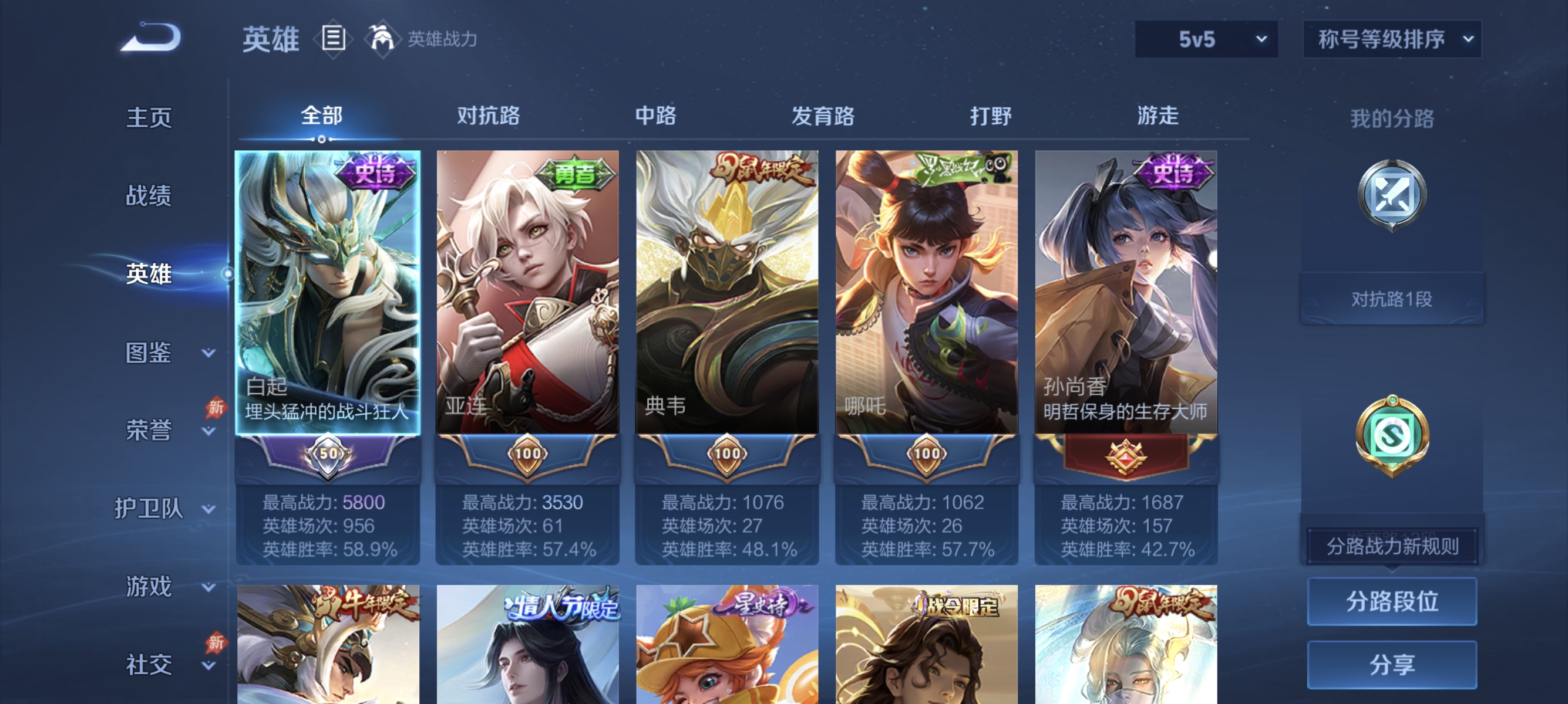 WZLX4289773王者荣耀账号详情图2