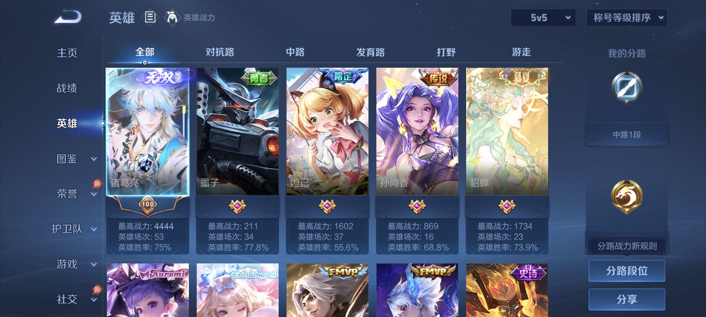 WZLX4289821王者荣耀账号详情图2