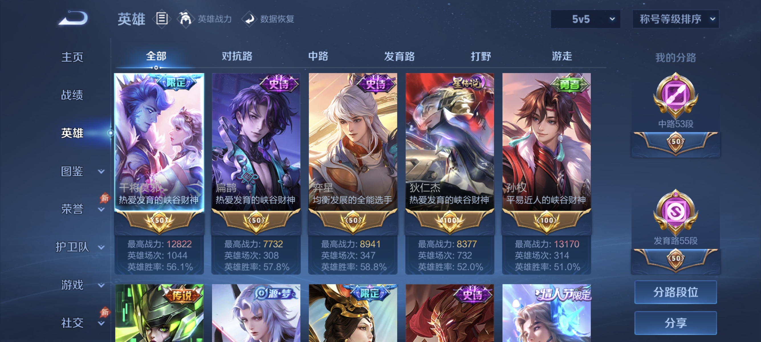 WZLX4289790王者荣耀账号详情图2