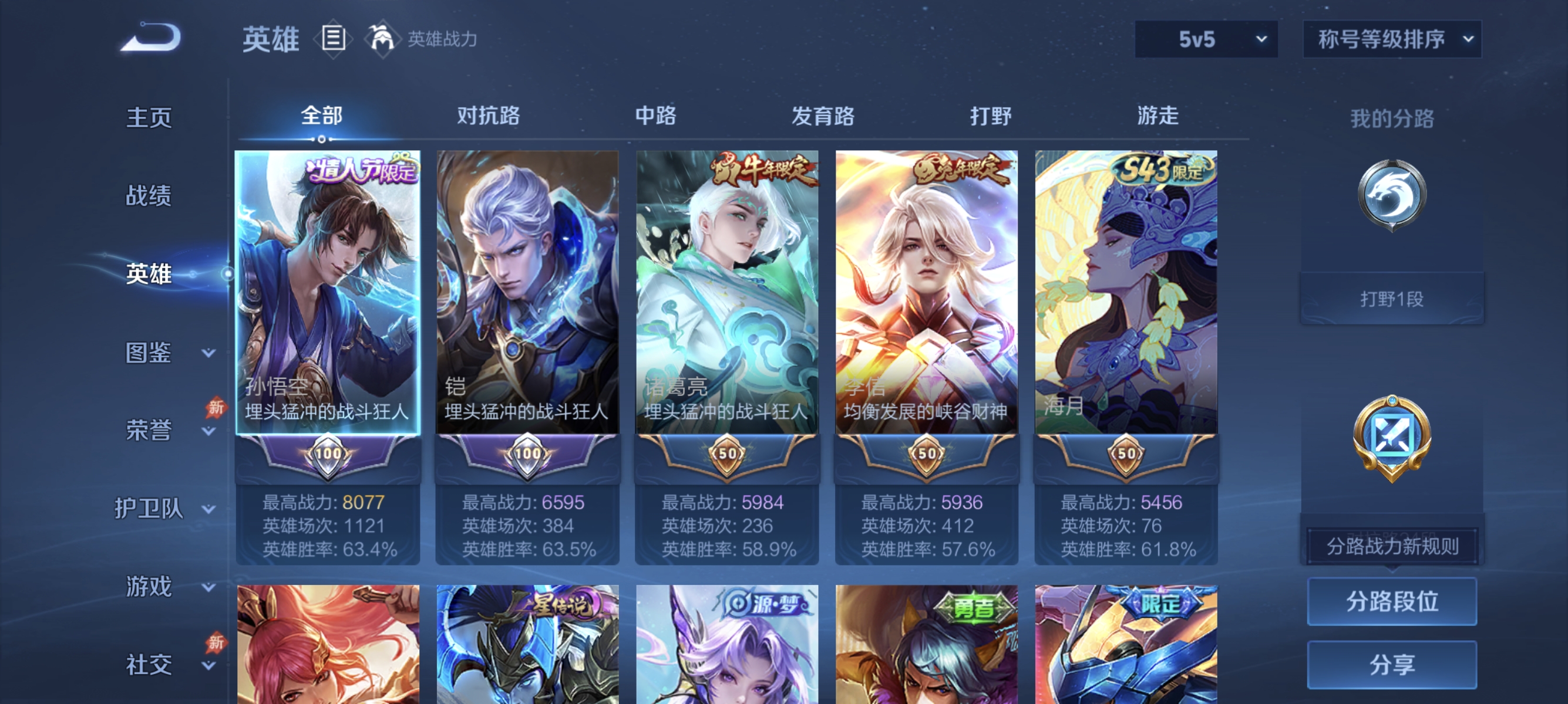 WZLX4293392王者荣耀账号详情图2