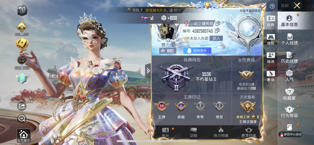 HPLX4166187和平精英账号详情图2