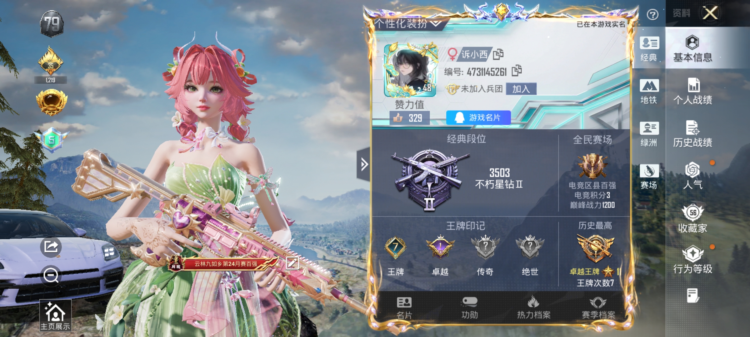 HPLX4166203和平精英账号详情图2