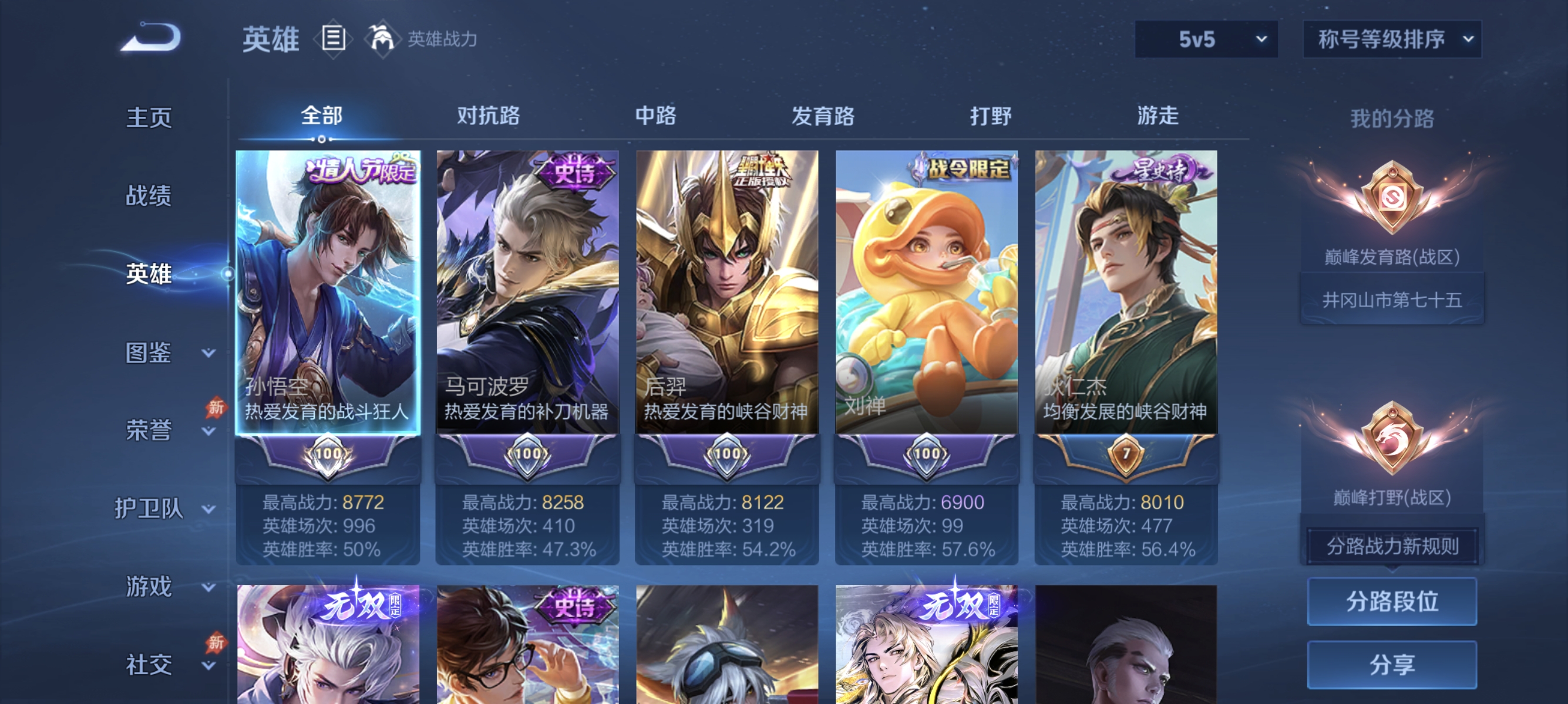 WZLX4298031王者荣耀账号详情图2