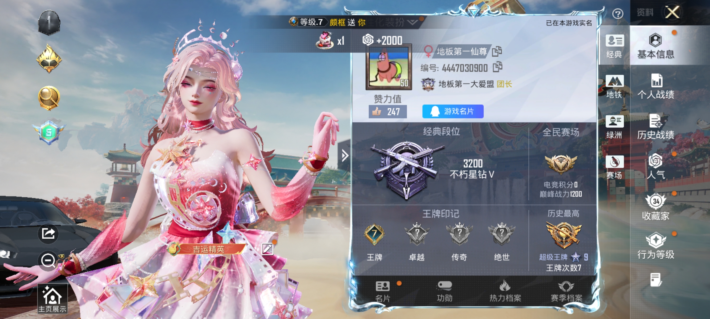 HPLX4169538和平精英账号详情图2