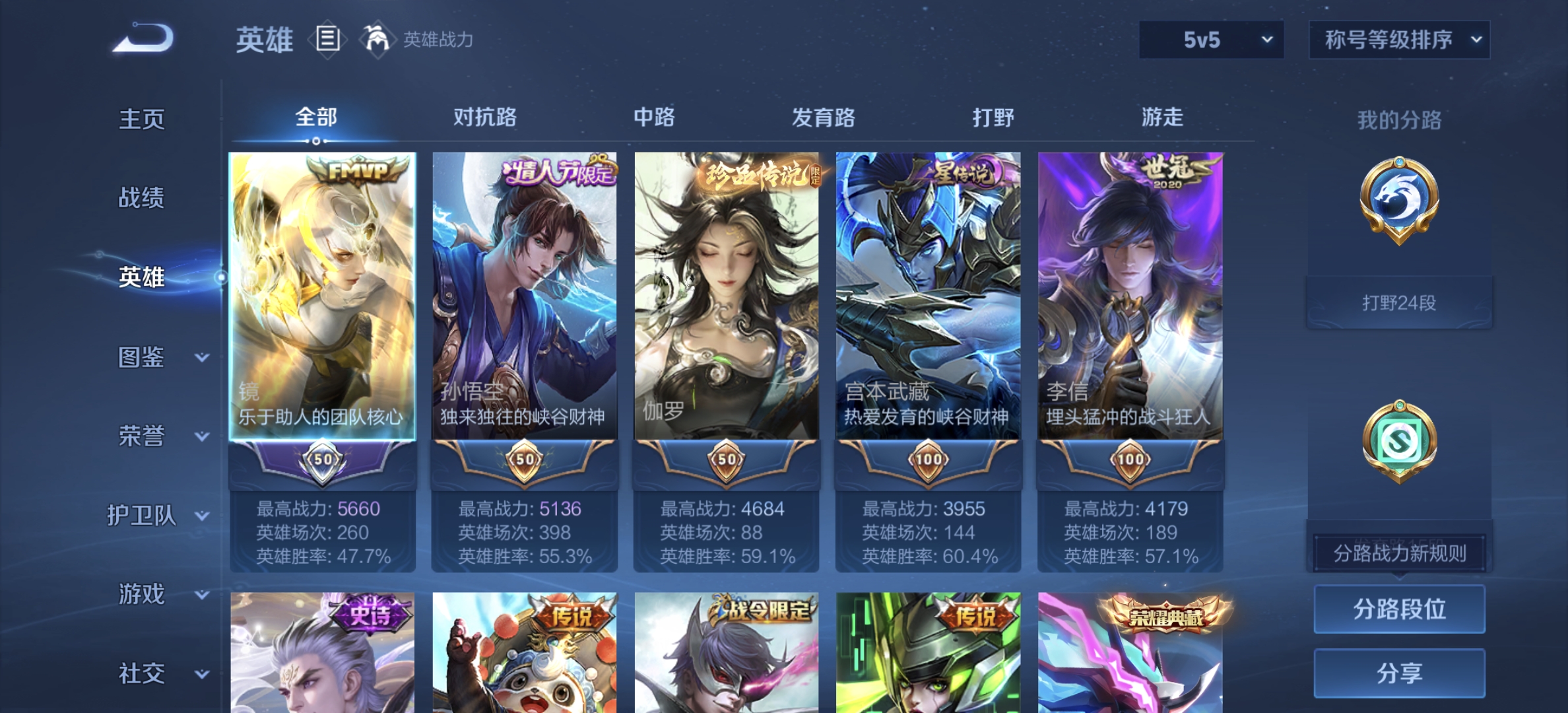 WZLX4299549王者荣耀账号详情图2 WZLX4299549王者荣耀账号详情图2