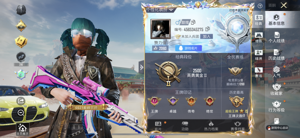 HPLX4170707和平精英账号详情图2