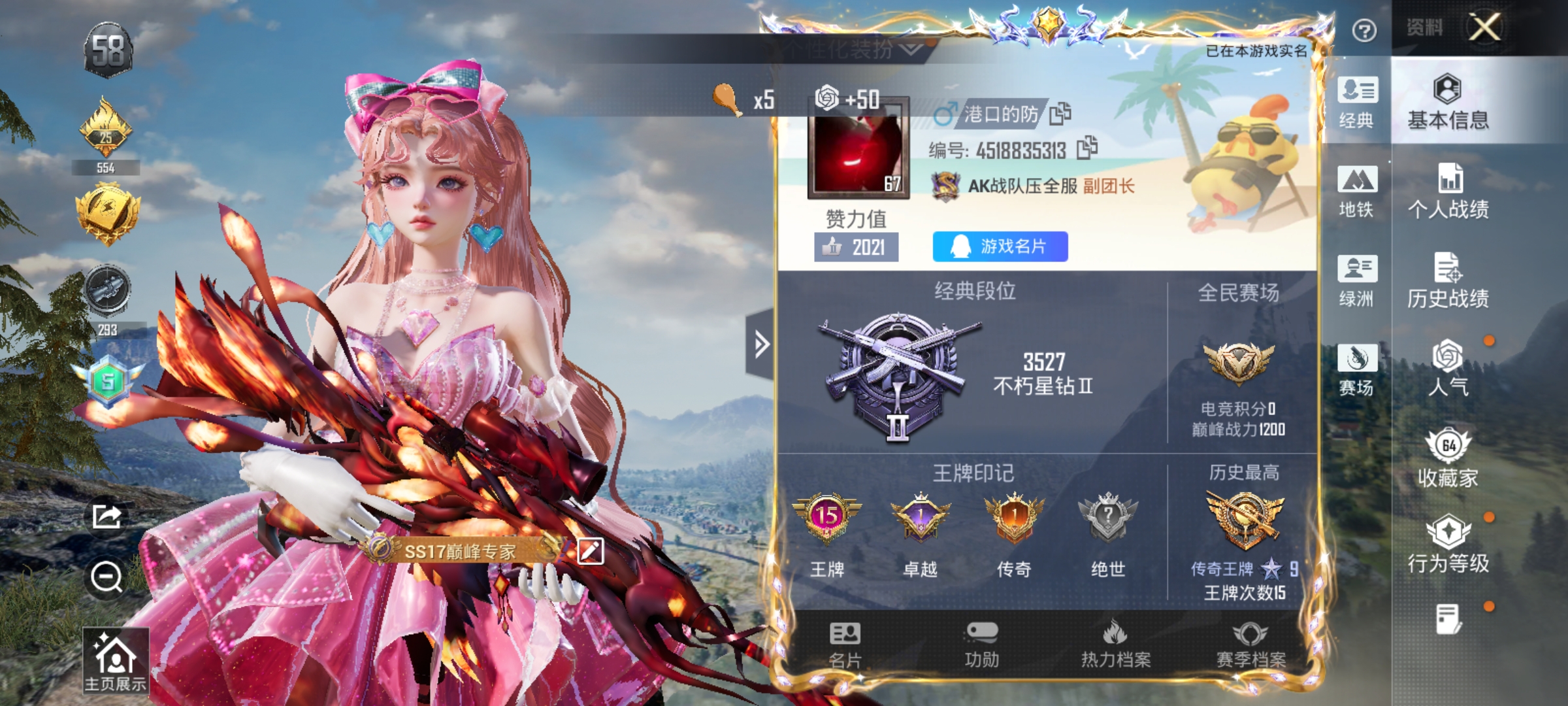 HPLX4171698和平精英账号详情图2