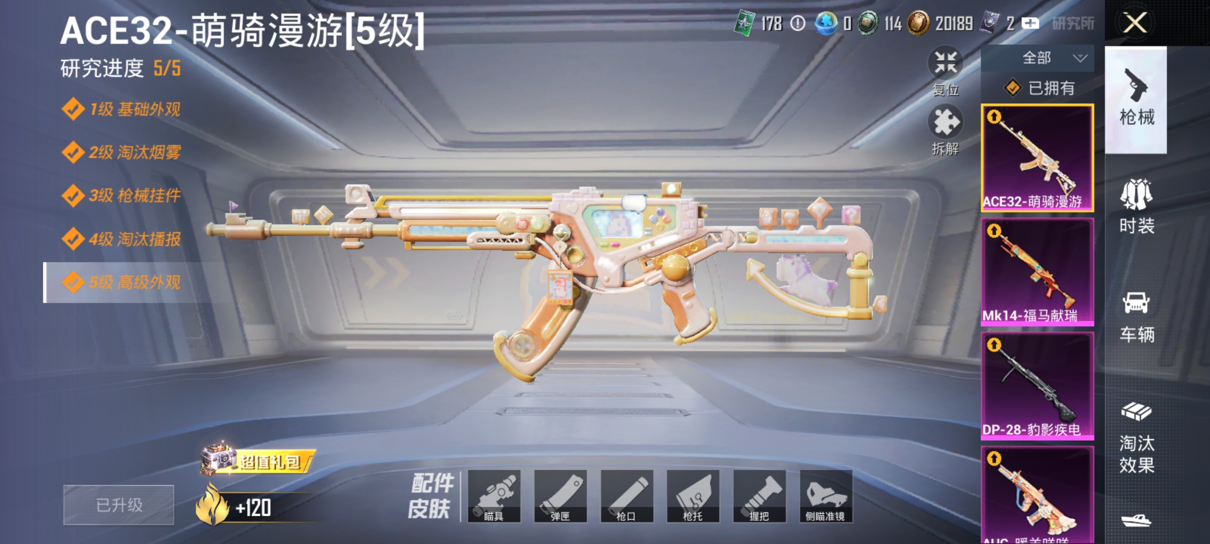 和平精英账号安卓QQ0载具-65套装-95枪皮-可二次【深海小丑鱼5特效枪 秒换绑不用等】 安卓Q区-21673热力值-65套装-95枪皮 【5特效枪】 Mk14-福马献瑞(5级) ACE32-萌骑漫游(5级) Kar9