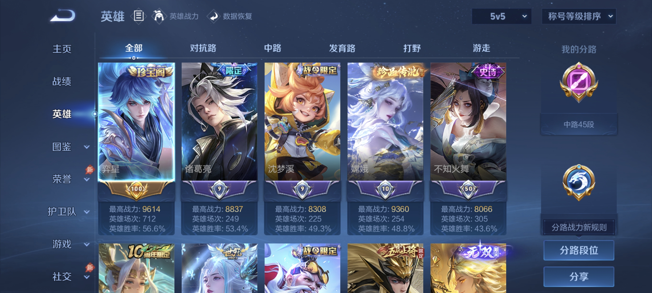 WZLX4305156王者荣耀账号详情图2