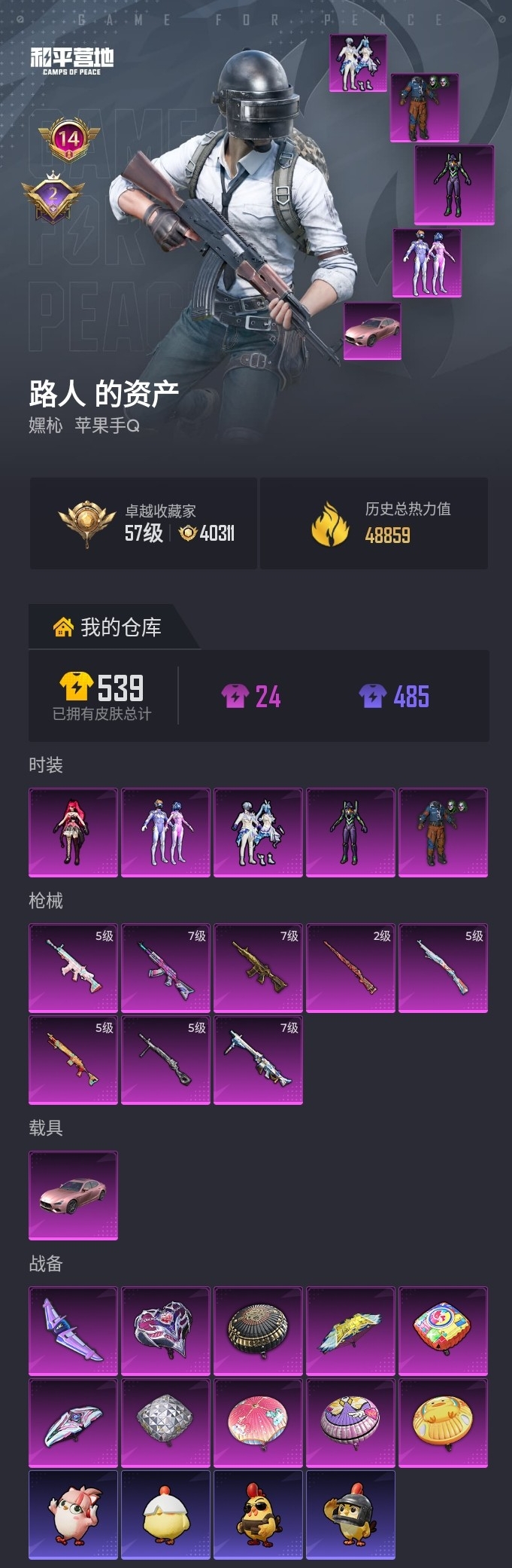 HPLX4174444和平精英账号详情图16