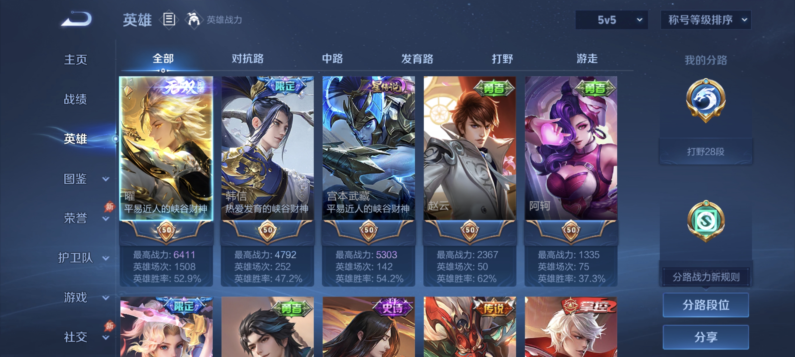 WZLX4307845王者荣耀账号详情图2